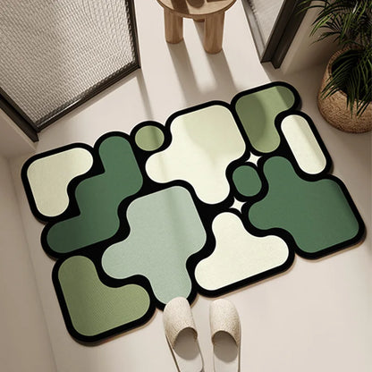 Modern Diatomite Bath Mat - Quick-Dry, Super Absorbent & Non-Slip