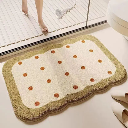 Faux Cashmere Bath Mat - Ultra Soft & Absorbent Bathroom Rug for Toilet and Shower