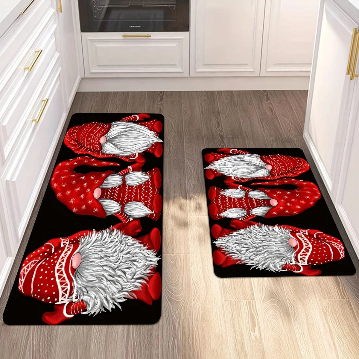 Christmas Doormat with Santa & Reindeer - Non-Slip Festive Home Decor Mat