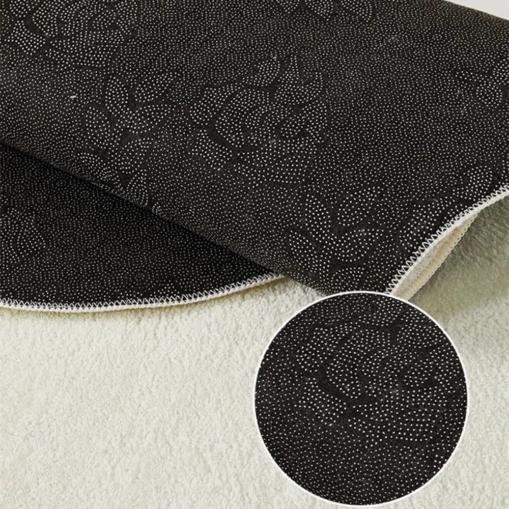 Cartoon Half-Moon Floor Mat - Non-Slip Semi-Circular Rug for Bedroom & Living Room