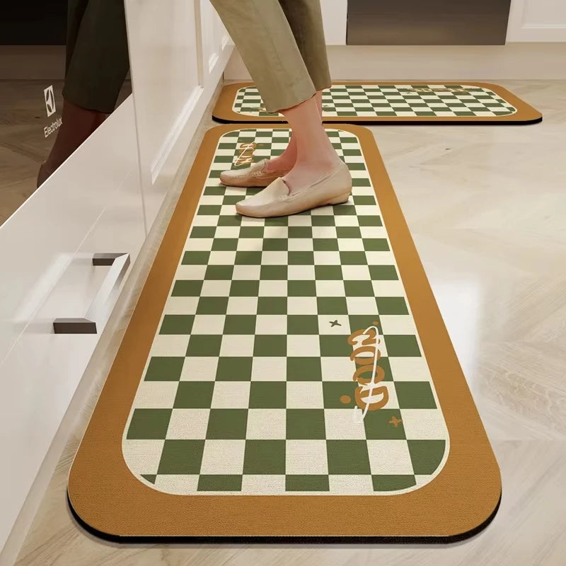 Diatomite Kitchen Mat - Super Absorbent, Stain-Resistant & Non-Slip Floor Rug