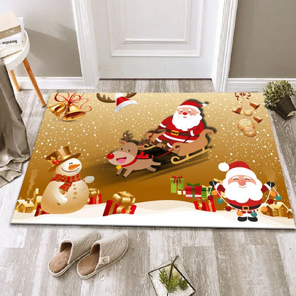 Christmas Diatomite Doormat - Quick-Dry, Absorbent & Non-Slip for Toilet Door