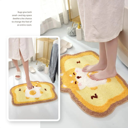 Super Absorbent Bath Mat - Non-Slip & Quick-Dry Bathroom Rug for Shower Door