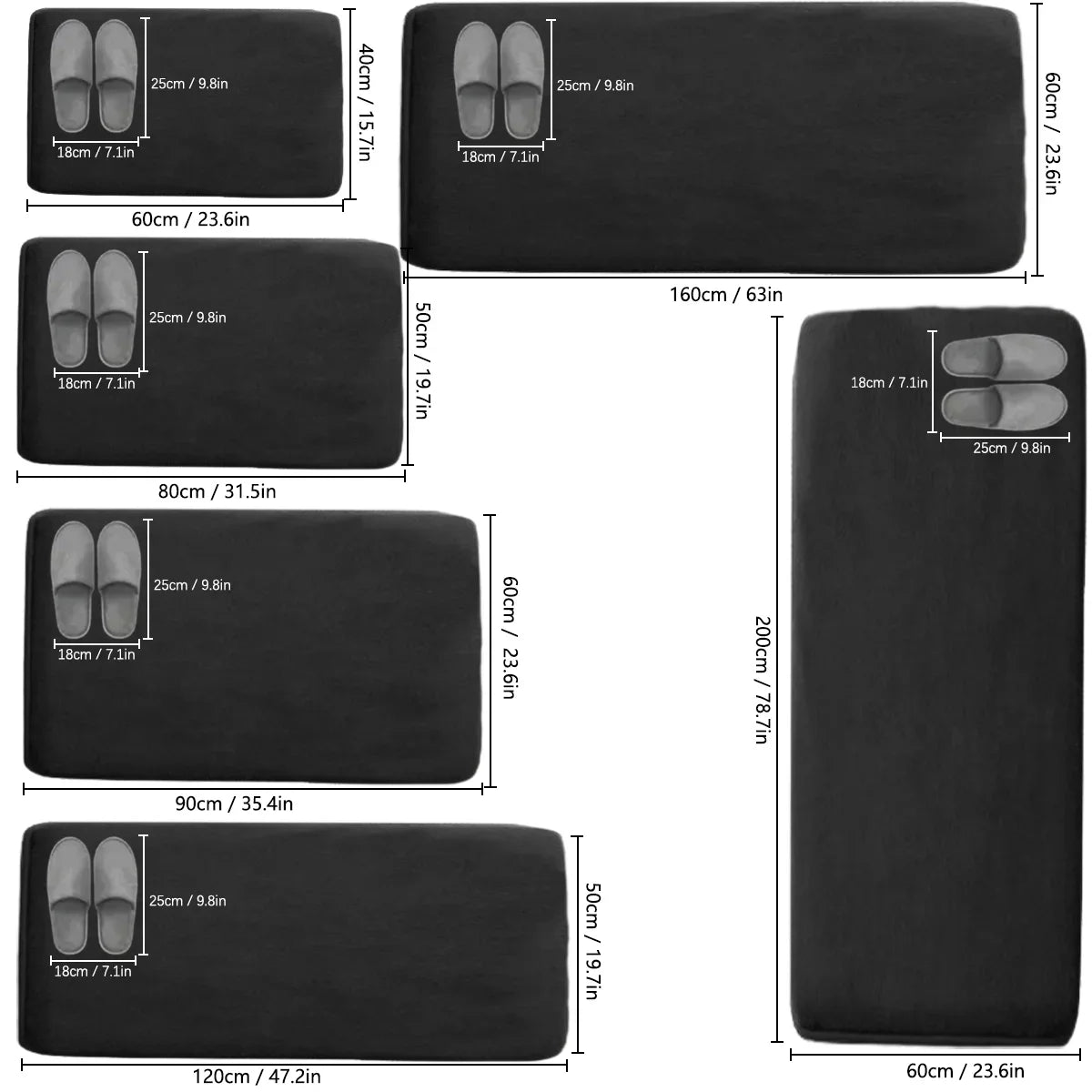 Oil-Resistant Kitchen Runner Mat - Long Anti-Fouling & Absorbent Floor Rug