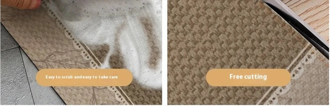 Oil-Proof Diatomite Kitchen Mat - Waterproof, Absorbent & Non-Slip Floor Pad