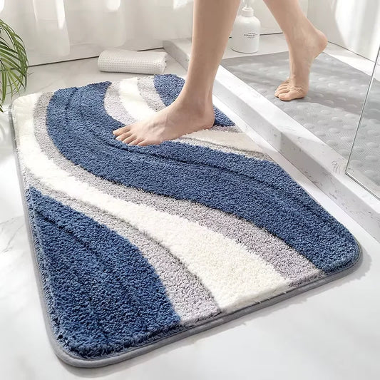 Faux Cashmere Bath Mat - Ultra Soft, Absorbent & Dirt-Resistant Bathroom Rug