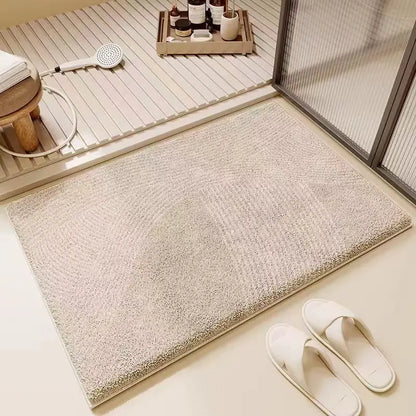 Faux Cashmere Bath Mat - Ultra Soft & Absorbent Bathroom Rug for Toilet and Shower