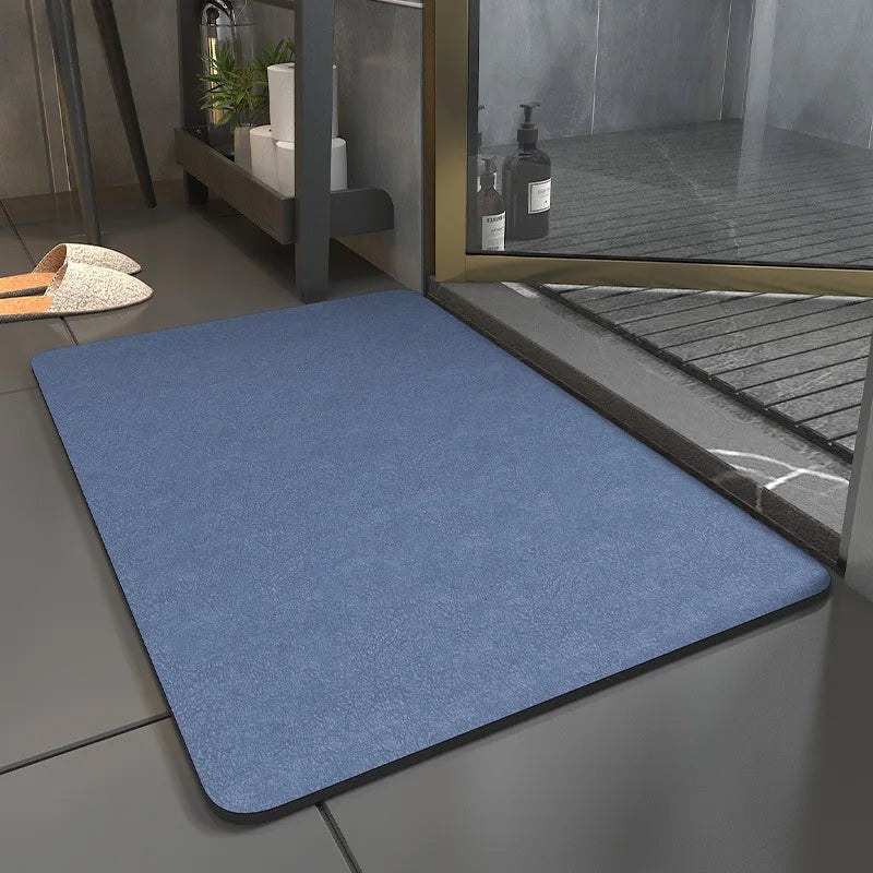 Diatomaceous Earth Bath Mat - Super Absorbent Quick-Dry & Non-Slip Bathroom Rug