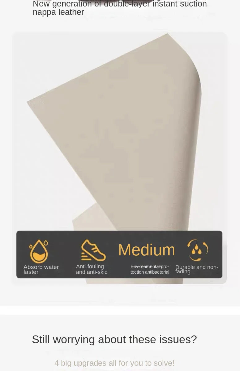 Marble Diatomite Mat 2-Piece Set - Light Luxury, Absorbent & Non-Slip