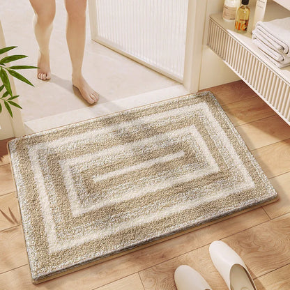 Minimalist Long Bath Mat - Super Absorbent, Non-Slip & Stain-Resistant Rug