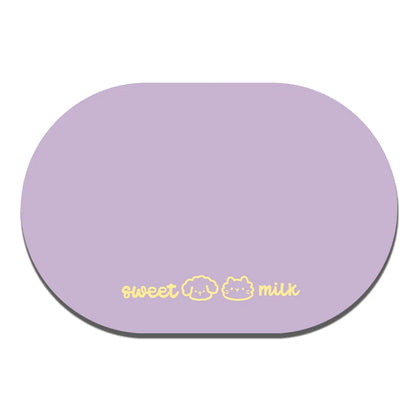 Non-Slip Pet Feeding Mat - Absorbent & Quick-Dry Tray for Dog and Cat Bowls