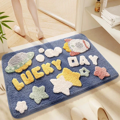 Cute Cartoon Bath Mat - Waterproof & Non-Slip Rug for Bathroom and Toilet