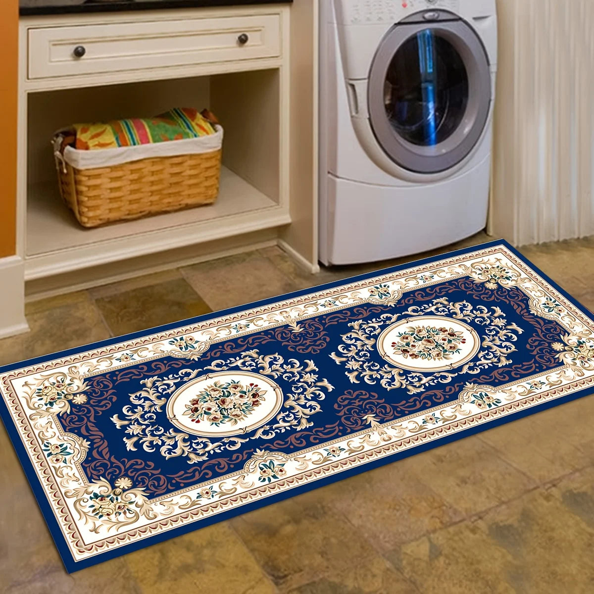 Loop Pile Runner Rug - Durable Long Carpet for Hallway, Stairs & Laundry Room