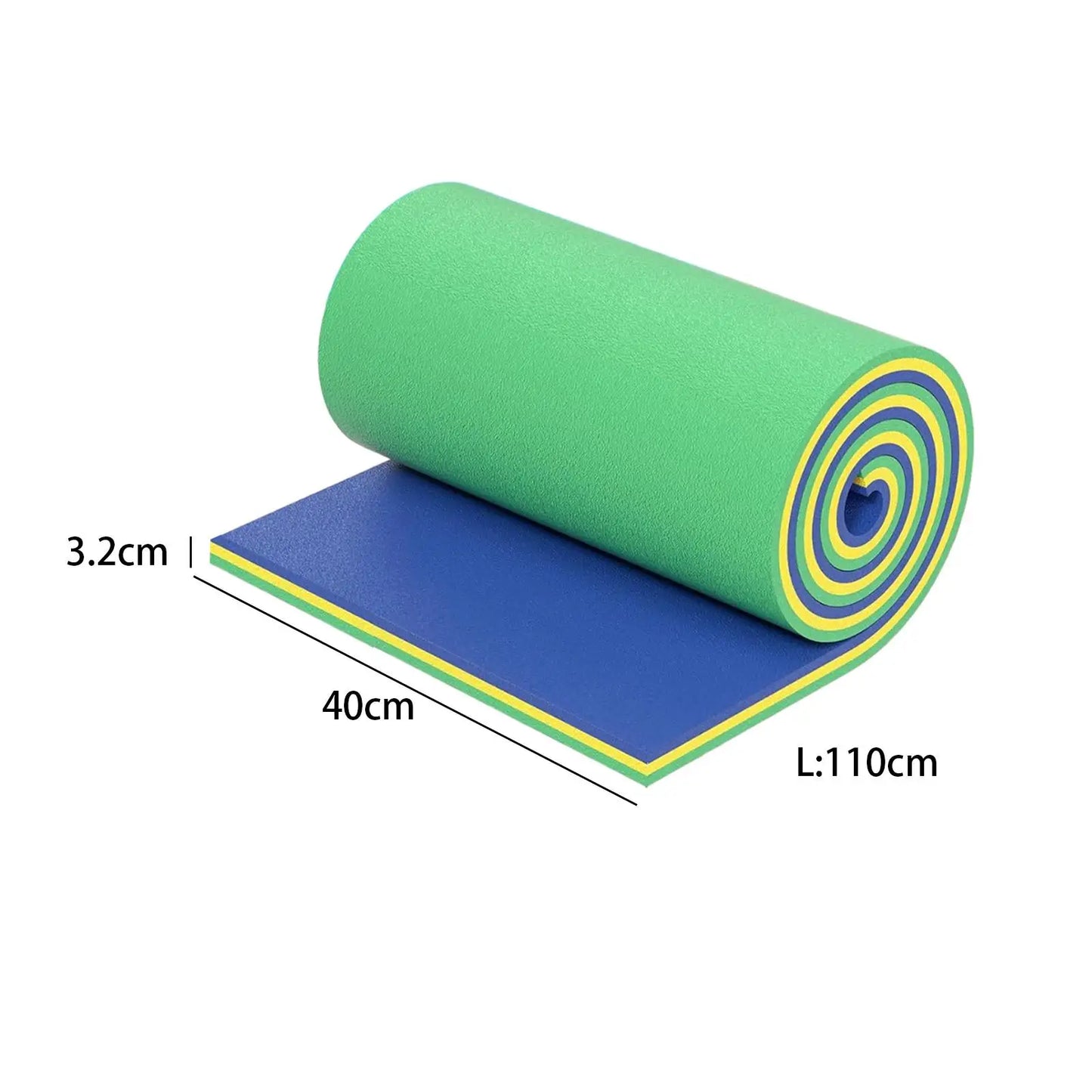 3-Layer Floating Water Mat - Large Pool Lounge Raft for Lake, Beach, & Parties