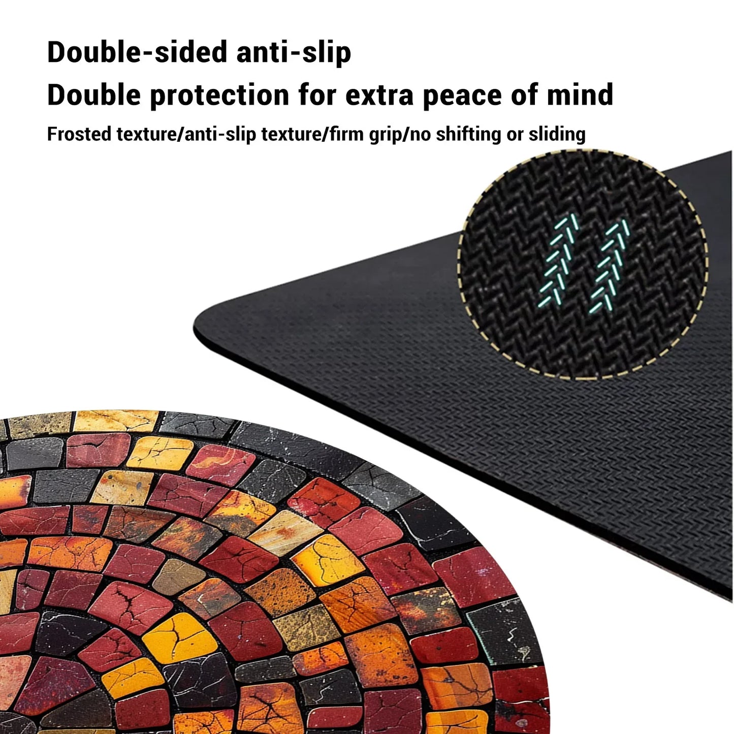 Retro Bath Mat - Super Absorbent, Quick-Dry & Non-Slip Shower Rug