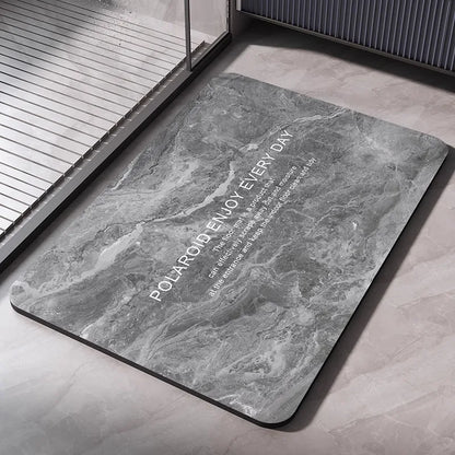 Diatomite Bath Mat - Quick Dry, Absorbent & Non-Slip Stone Foot Mat for Bathroom