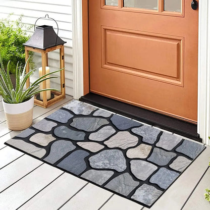 Heavy-Duty PVC Scraper Mat - Anti-Slip Dirt Trapper for Entrance & Mudroom