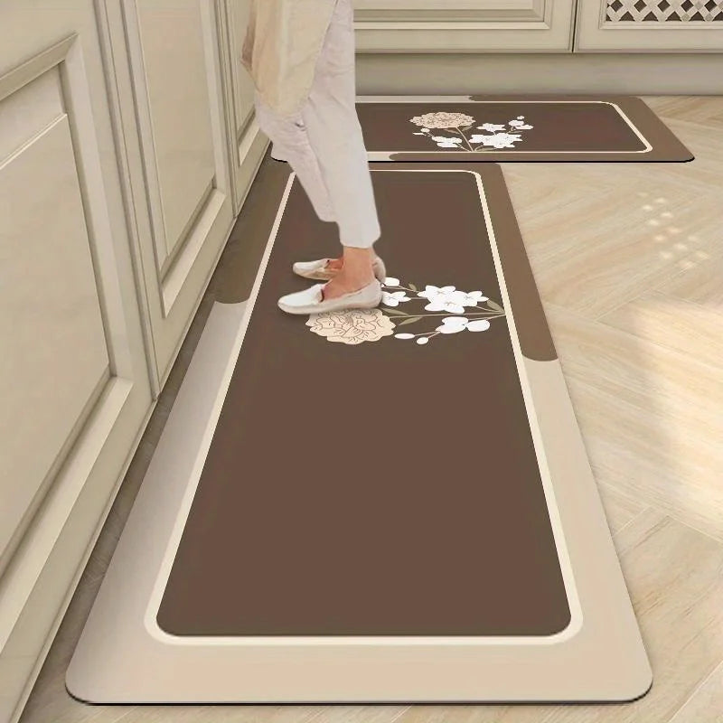 Non-Slip Kitchen Rug - Waterproof & Absorbent Floor Mat for in Front of Sink