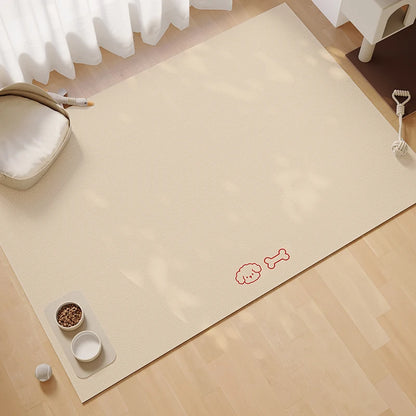 Simple Pet Feeding Mat - Absorbent, Non-Slip & Scratch-Resistant Tray