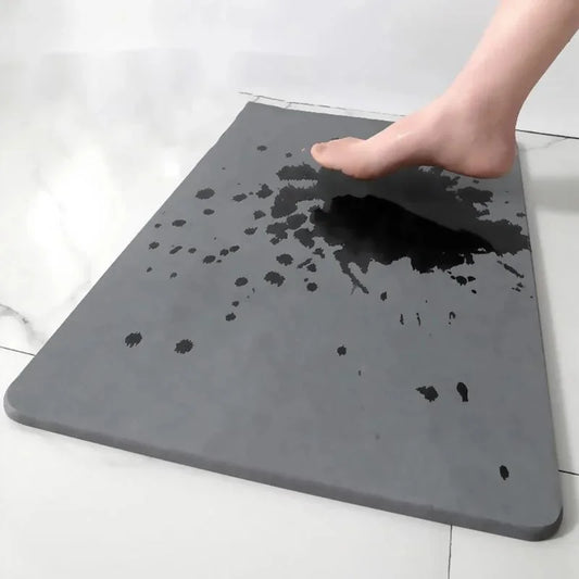 Super Absorbent Bath Mat - Quick-Drying Non-Slip Shower Rug for Bathroom & Dorm