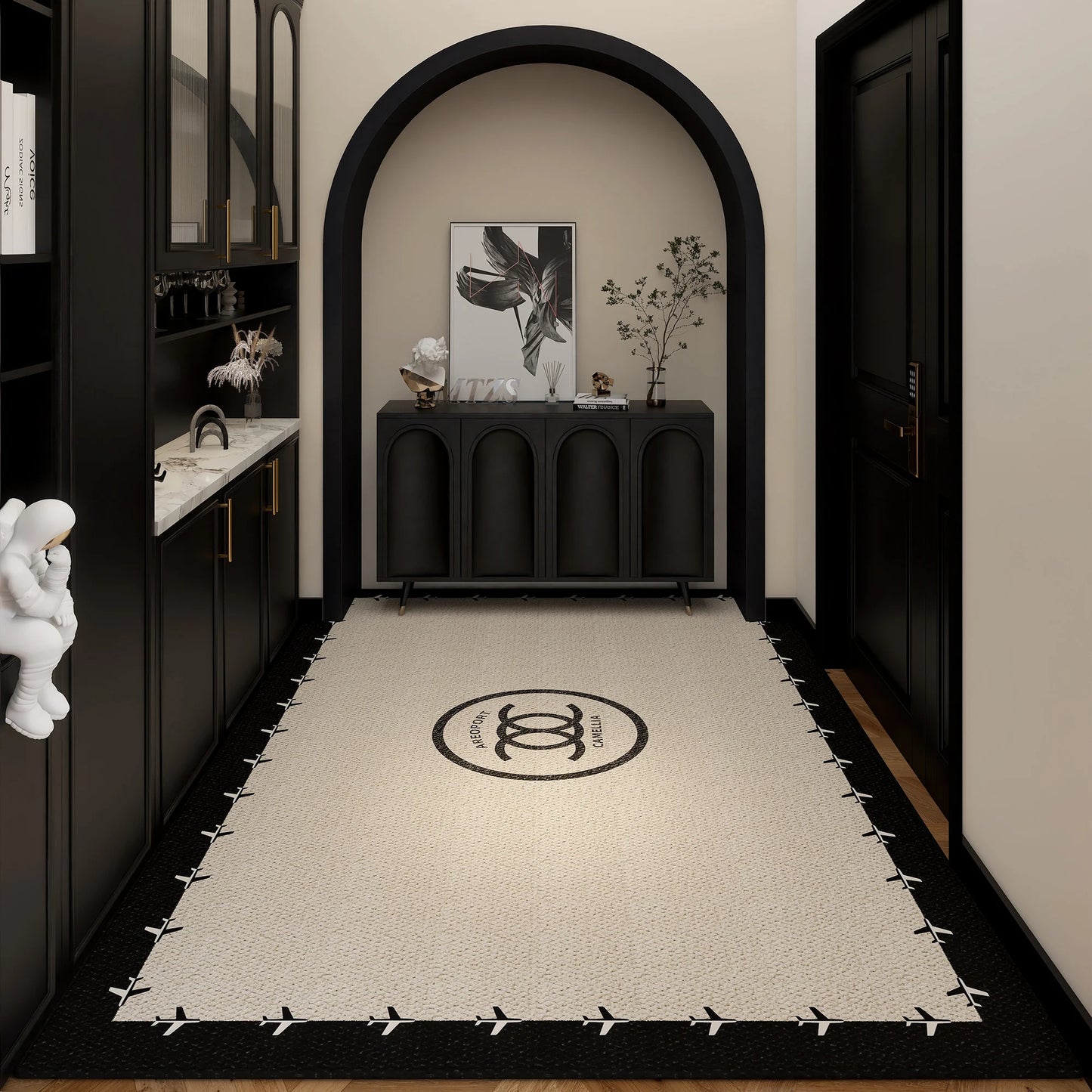 American Style Doormat - High-End Anti-Slip Entrance Rug for Foyer & Living Room