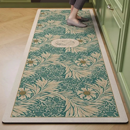 Machine Washable Diatomite Kitchen Mat - Quick-Dry, Absorbent & Non-Slip