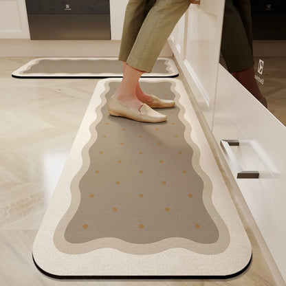 Diatomaceous Earth Anti-Fatigue Mat - Absorbent, Non-Slip & Eco-Friendly Kitchen Rug